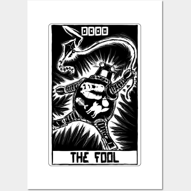 Robo Tarot: The Fool v1 Wall Art by PeterTheHague